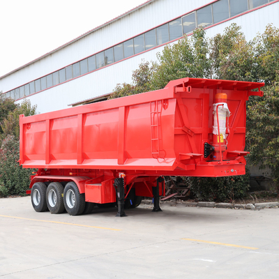 80tons 4axels Dump Semi Truck Trailer Tipper Trailer voor langeafstandsvervoer