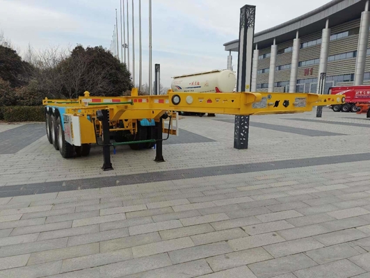 8000-9000mm wielbasis 40FT Skelet/chassis Semi-trailer voor containerkopers