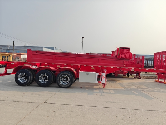50 80 ton Containertransport Truck Trailer Flatbed Semi-Trailer 40 FT 20 FT 2 3 4 Assen Flatbed Trailer