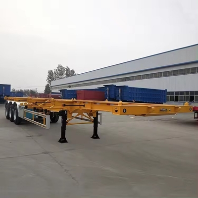 50 ton laadvermogen 40 FT skelet chassis halfrijtuig voor containervervoer