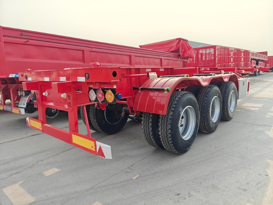 40ft 45t Skeleton Truck Semi Container Chassis Trailer met 12 banden