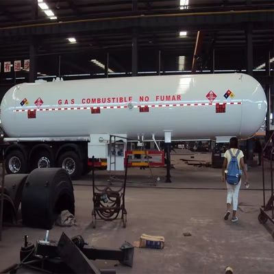 LNG-LPG-poeder Dieseltank Cargo Container Transport Halve aanhanger voor zware werkzaamheden