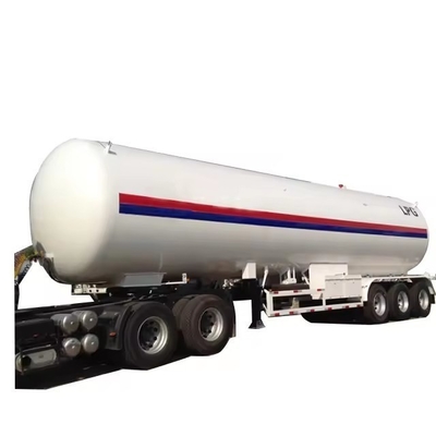 Tri-axel vrachtwagen Vloeibare zuurstof CO2 Cryogene gas Vloeibare stikstoftank Halve aanhangwagen