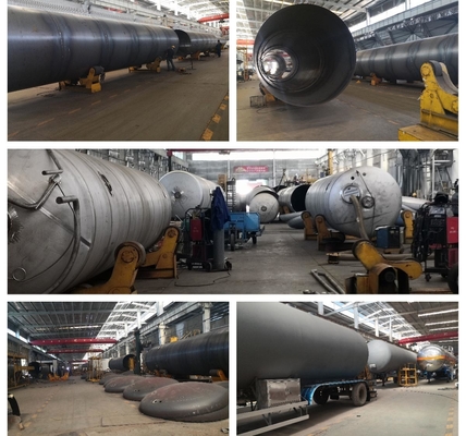 3 assen 56000L 28t LPG-gastransporttank Halve aanhangwagen voor langeafstandsgaslevering