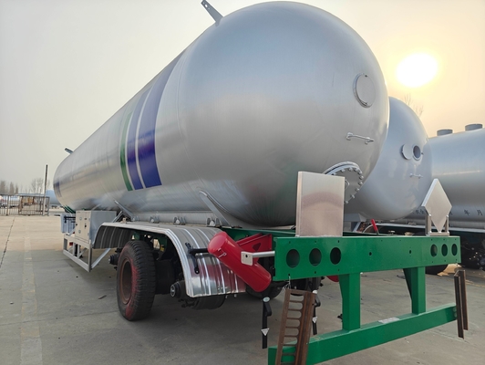 56cbm 57cbm 28 ton 29 ton LPG Propan gas wegtank Halve aanhanger voor 3 assen