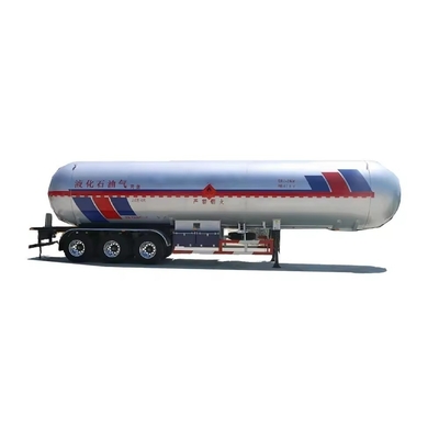 3 assen 4 compartimenten gasbrandstof tankwagen halve aanhanger voor zwaar vervoer