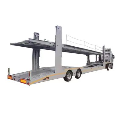 2 inch Kindpin Grootte Transport Car Carrier Semi-trailer voor het vervoer van 8 auto's