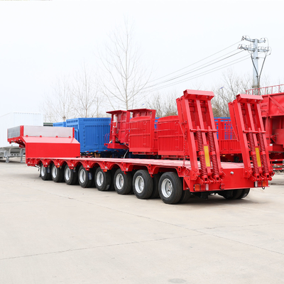 40t 50t 60t 100t Gooseneck Lowboy Low Bed Semi-trailer Afmetingen Lowbed Truck Trailer