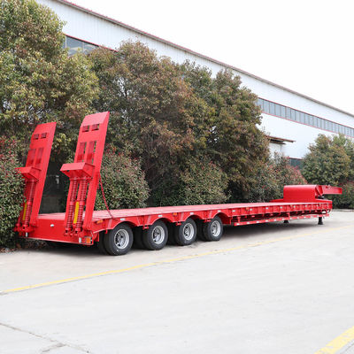 50-60 ton Gooseneck Lowboy Semi Truck Trailer met 003 Tread 2240mm en 3-4 Assen
