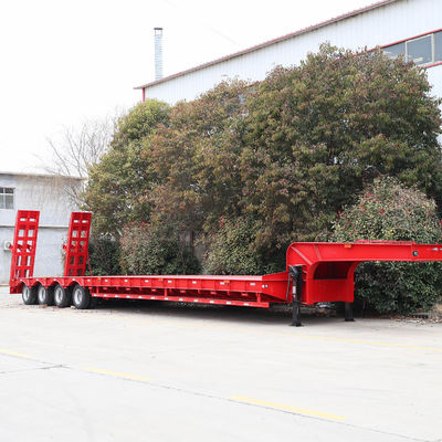 50-60 ton Gooseneck Lowboy Semi Truck Trailer met 003 Tread 2240mm en 3-4 Assen