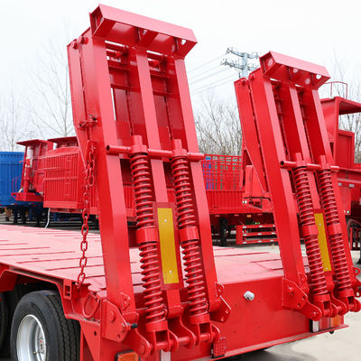 50-60 ton Gooseneck Lowboy Semi Truck Trailer met 003 Tread 2240mm en 3-4 Assen