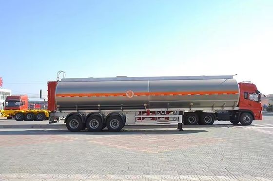 45m3 brandstoftanktruck Halve aanhangwagen met API luchtgeactiveerde klep en ISO9001-certificering