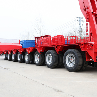 3 as 60 ton 100 ton 18 meter lowboy as lowbed truck lowbed semi trailer ISO9001 goedgekeurd