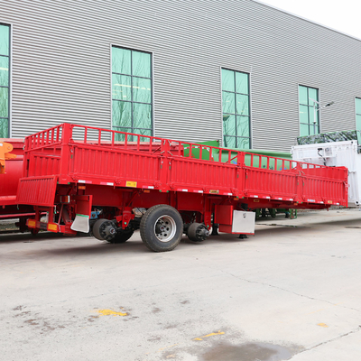 13000x2500-3000x1650mm 4 assen laaggelegen semi-trucktrailer met ISO9001-certificering