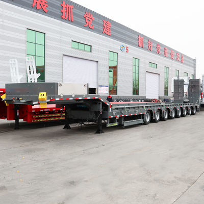 Tri-Axles Gebruikt 20t-100t 40ft laag bed platbed half-trailer met Wabco remklep
