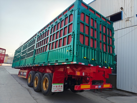 2/3/4 Assen Commercieel hek Dieren vee Semi-trailer Geen ABS anti-blokkering rem