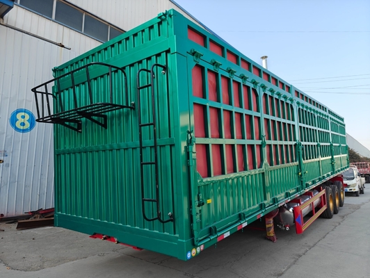 2/3/4 Assen Commercieel hek Dieren vee Semi-trailer Geen ABS anti-blokkering rem