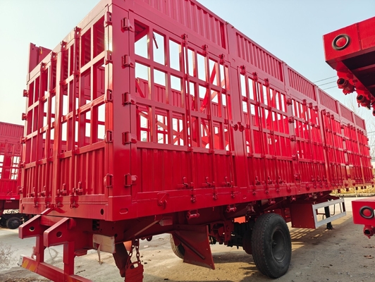 2/3/4 Assen Commercieel hek Dieren vee Semi-trailer Geen ABS anti-blokkering rem