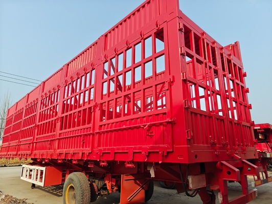 2/3/4 Assen Commercieel hek Dieren vee Semi-trailer Geen ABS anti-blokkering rem