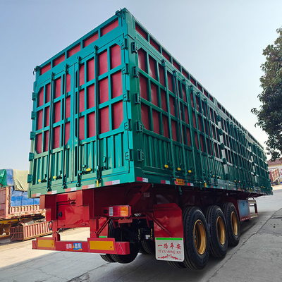 3-assige 40-100 ton bulkgoedervervoersheining Semi-trailer met zelfdumpingfunctie