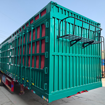 ABS antiblokkerend remsysteem 50 ton vrachtvervoershalve aanhangwagen met zijwand