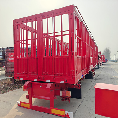 3 assen hek veehalve trailer met standaarden constructie en prestaties
