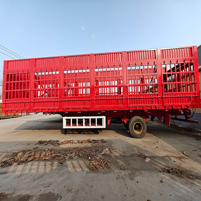 3 assen hek veehalve trailer met standaarden constructie en prestaties