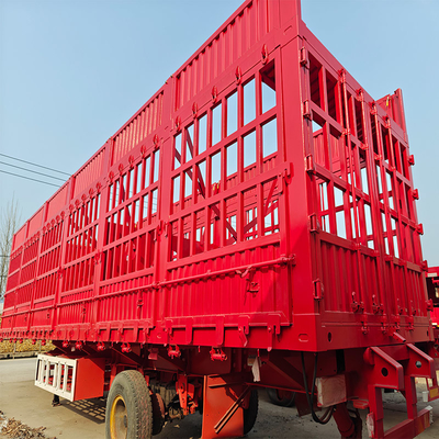 3 assen hek veehalve trailer met standaarden constructie en prestaties