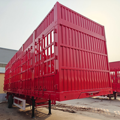 3 assen hek veehalve trailer met standaarden constructie en prestaties