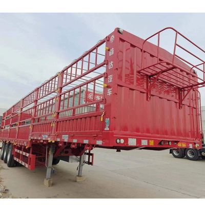 3 assen 45 ton vrachtheining Halve aanhangwagen met landingsgestel Jost of Fuwa in Afrika