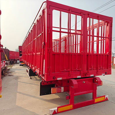 Gepersonaliseerde kleur staal 3 as stake hek half-trailer voor vrachtcontainer transport