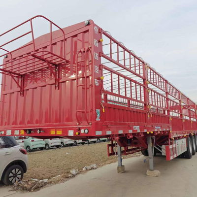 Gepersonaliseerde kleur staal 3 as stake hek half-trailer voor vrachtcontainer transport
