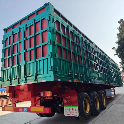 Flatbed High Side Semi-Trailer met 13000*2500*3250mm Heavy Duty Fence Cargo Capacity