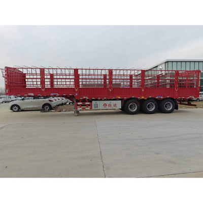 13000*2500*3250mm 3 assen Graan Transport hek Halve aanhangwagen Cargo Stake Halve aanhangwagen