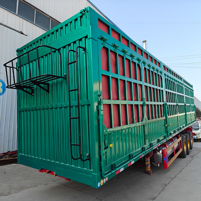 2&quot; of 3&quot; Kingpin Fence Stake Bulk Cargo Semi-trailer Dumping Truck met dubbelmuntenbanden