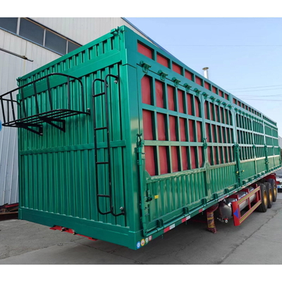 2&quot; of 3&quot; Kingpin Fence Stake Bulk Cargo Semi-trailer Dumping Truck met dubbelmuntenbanden