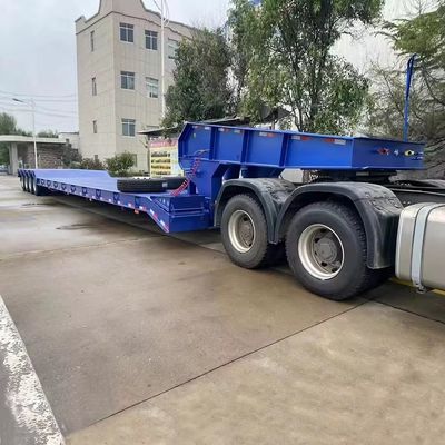 50 ton laagbed lowboy half-trailer met rampe zwaar werk en duurzame constructie