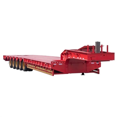 Voorverpakking voor het laden met bladveer Hydraulische graafmachine laagbed aanhangwagen voor platbed