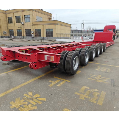 Goed Tri-Axle 40FT 20FT Flatbed Container 60 Tons Truck Trailer voor uw behoeften