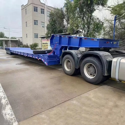 12 banden zwaar voertuig aangepast multifunctie 40FT 3 4 as Lowboy Lowbed Semi-trailer