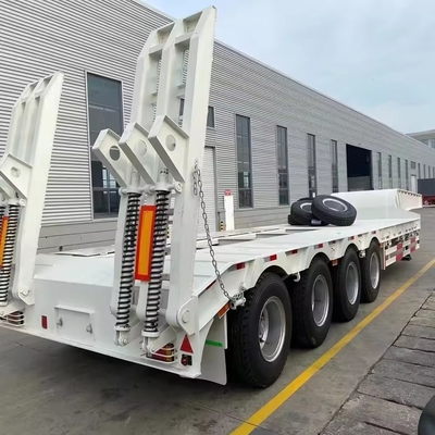 12 banden zwaar voertuig aangepast multifunctie 40FT 3 4 as Lowboy Lowbed Semi-trailer