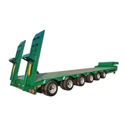 12 banden zwaar voertuig aangepast multifunctie 40FT 3 4 as Lowboy Lowbed Semi-trailer
