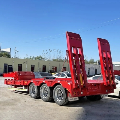 ABS antiblokkerend remsysteem 3 assen 40 ton laagbed semi-truck aanhangwagen voor tractortruck